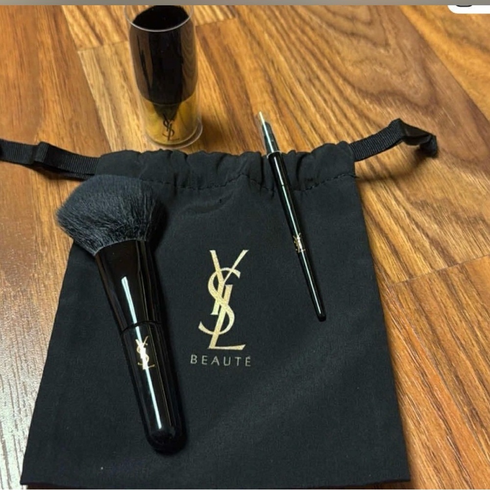 Yves Saint Laurent Black and Gold Brush Set